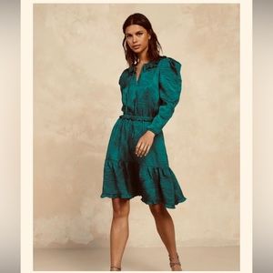 👗 NEW CURRENT AIR Los Angeles Green Dress Sz XS Extra Small NWT